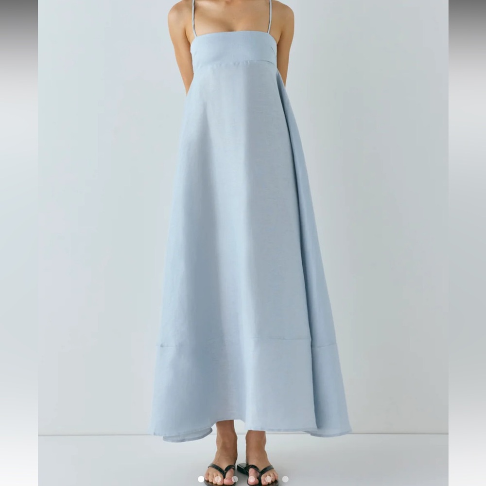 VRG GRL Baby Blue Maxi Dress US 8